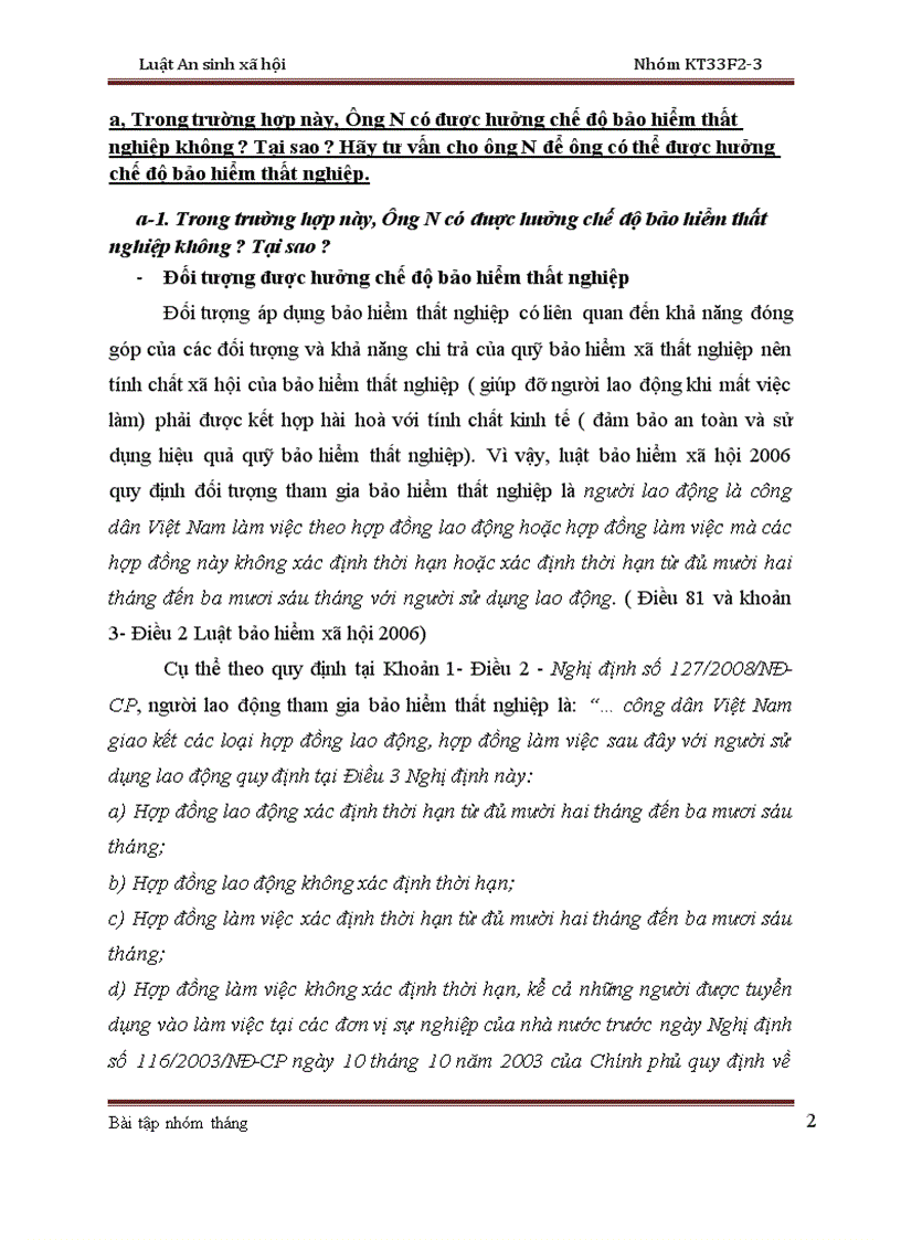 image for page Bài tập tình huống Luật an sinh xã hội