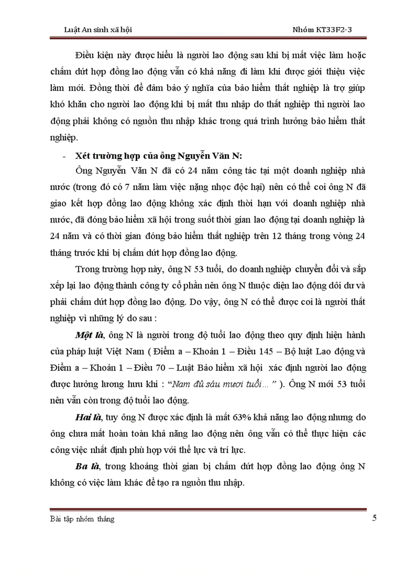 image for page Bài tập tình huống Luật an sinh xã hội