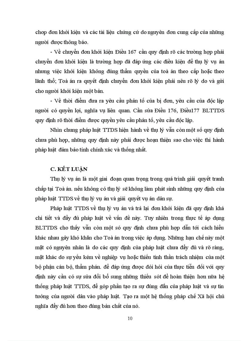image for page Các quy định của pháp luật tố tụng dân sự hiện hành về thụ lý trả lại đơn khởi kiện và kiến nghị hoàn thiện pháp luật về thụ lý trả lại đơn khởi kiện
