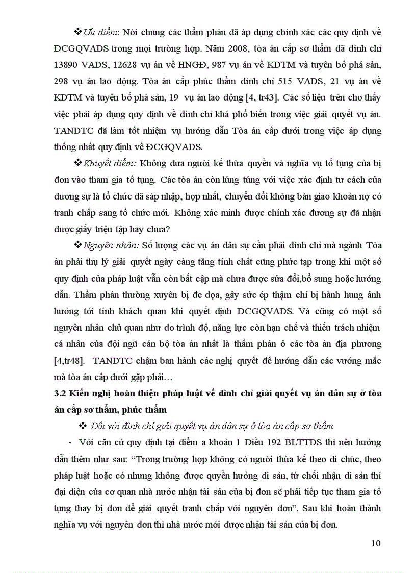 image for page Vấn đề đình chỉ qiải quyết vụ án dân sự ở tòa án cấp sơ thẩm phúc thẩm và kiến nghị hoàn thiện pháp luật về vấn đề này