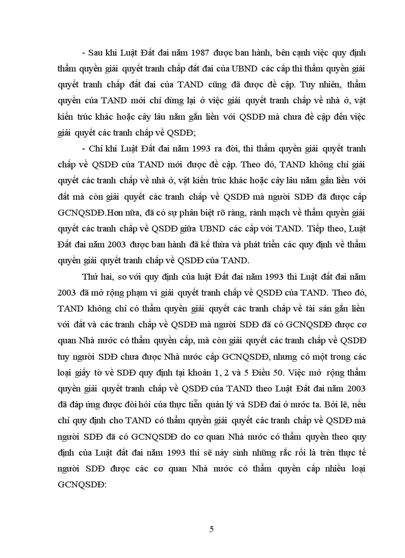 image for page Thẩm quyền giải quyết tranh chấp quyền sử dụng đât của Tòa án theo thủ tục tố tụng dân sự