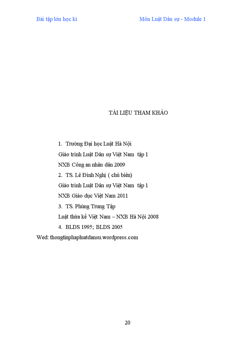 image for page Bài tập lớn Dân sự module