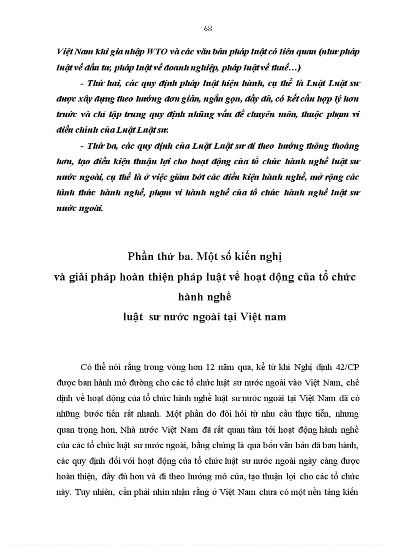 image for page Những quy định của pháp luật về hoạt động của tổ chức hành nghề luật sư nước ngoài tại Việt Nam