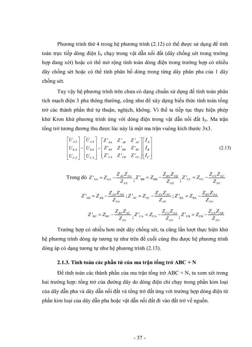 image for page Nghiên cứu quá điện áp và lựa chọn chống sét van ở lưới điện trung áp