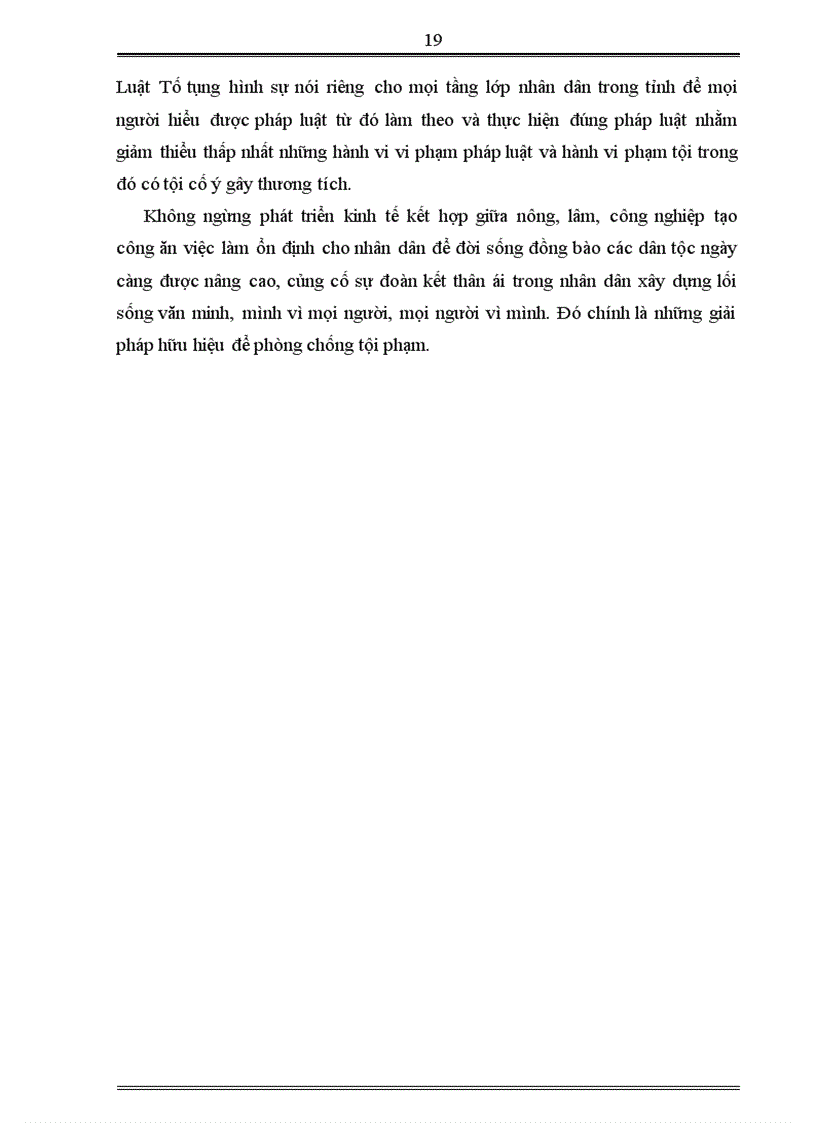 image for page Thực trạng nguyên nhân các giải pháp phòng chống tội cố ý gây thương tích ở địa phương