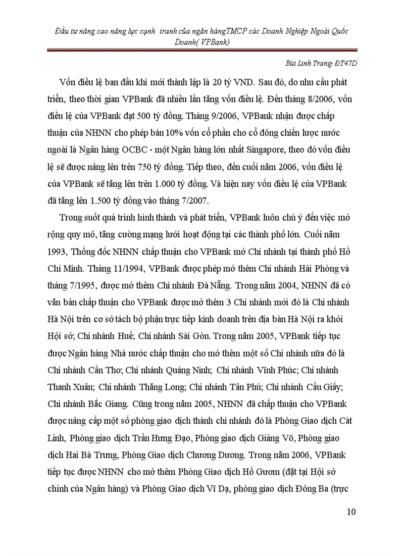 image for page Đầu tư nâng cao năng lực cạnh tranh của Ngân Hàng thương mại cổ phần các Doanh Nghiệp Ngoài quốc Doanh VPBank