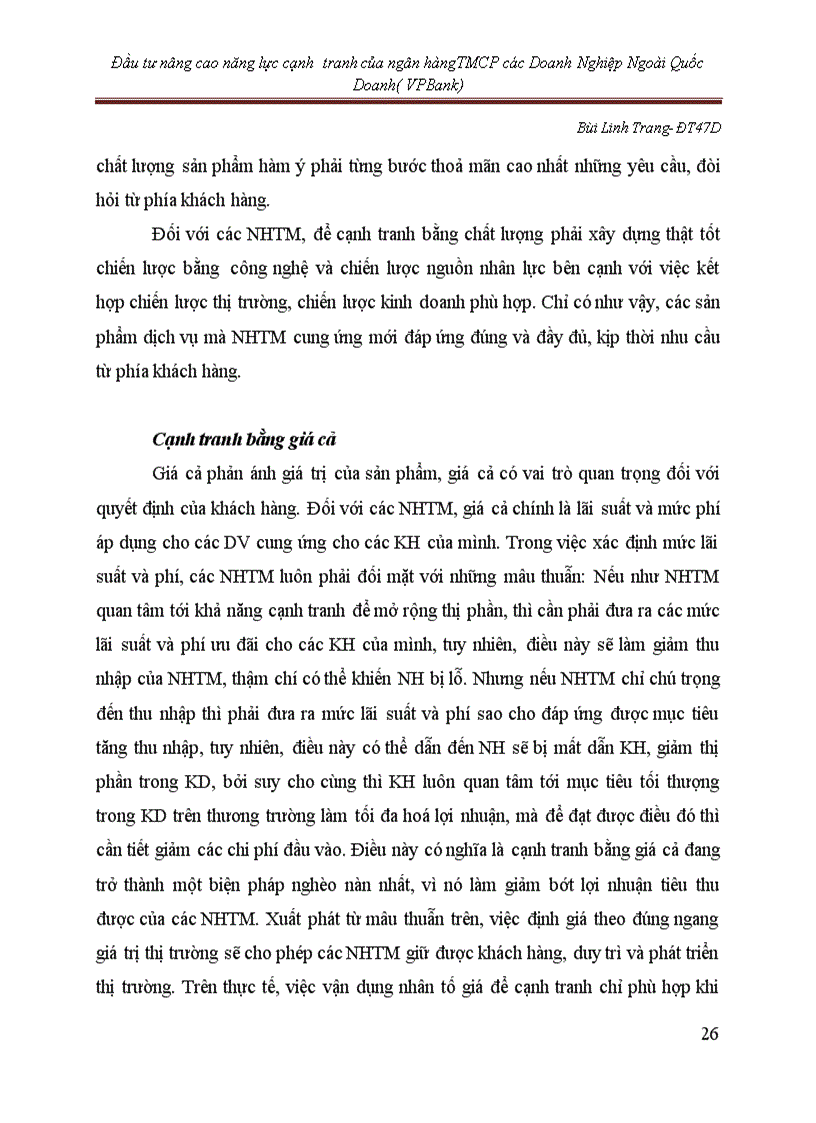 image for page Đầu tư nâng cao năng lực cạnh tranh của Ngân Hàng thương mại cổ phần các Doanh Nghiệp Ngoài quốc Doanh VPBank
