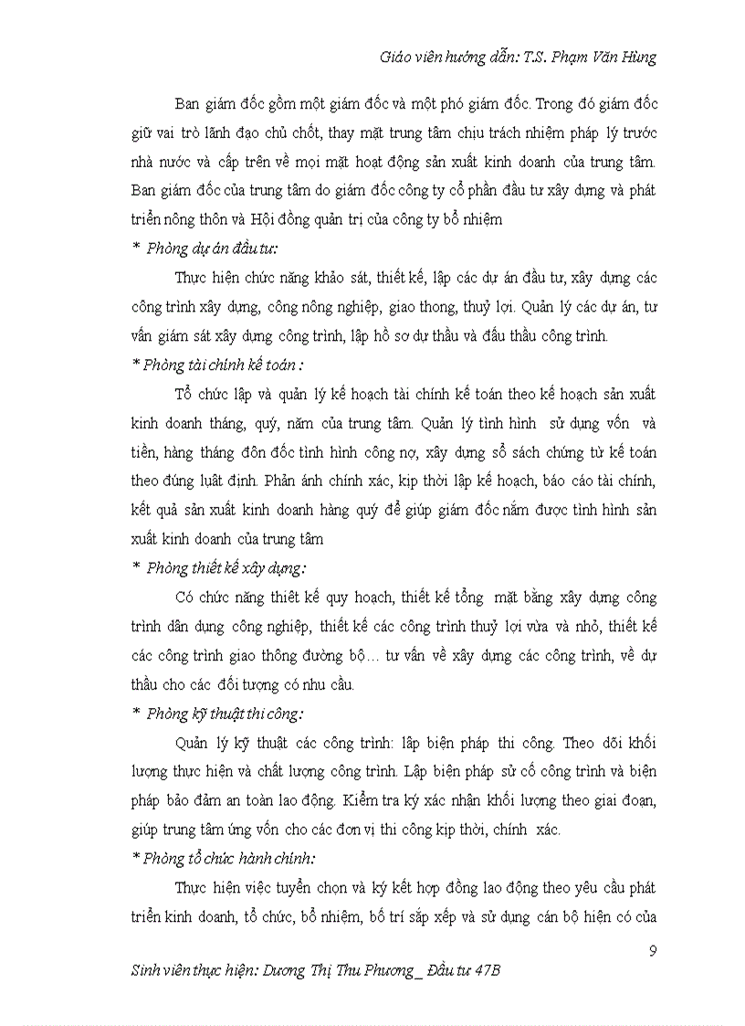 image for page Hoàn thiện công tác lập dự án tại Trung tâm tư vấn đầu tư và xây dựng