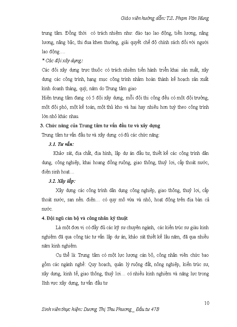 image for page Hoàn thiện công tác lập dự án tại Trung tâm tư vấn đầu tư và xây dựng