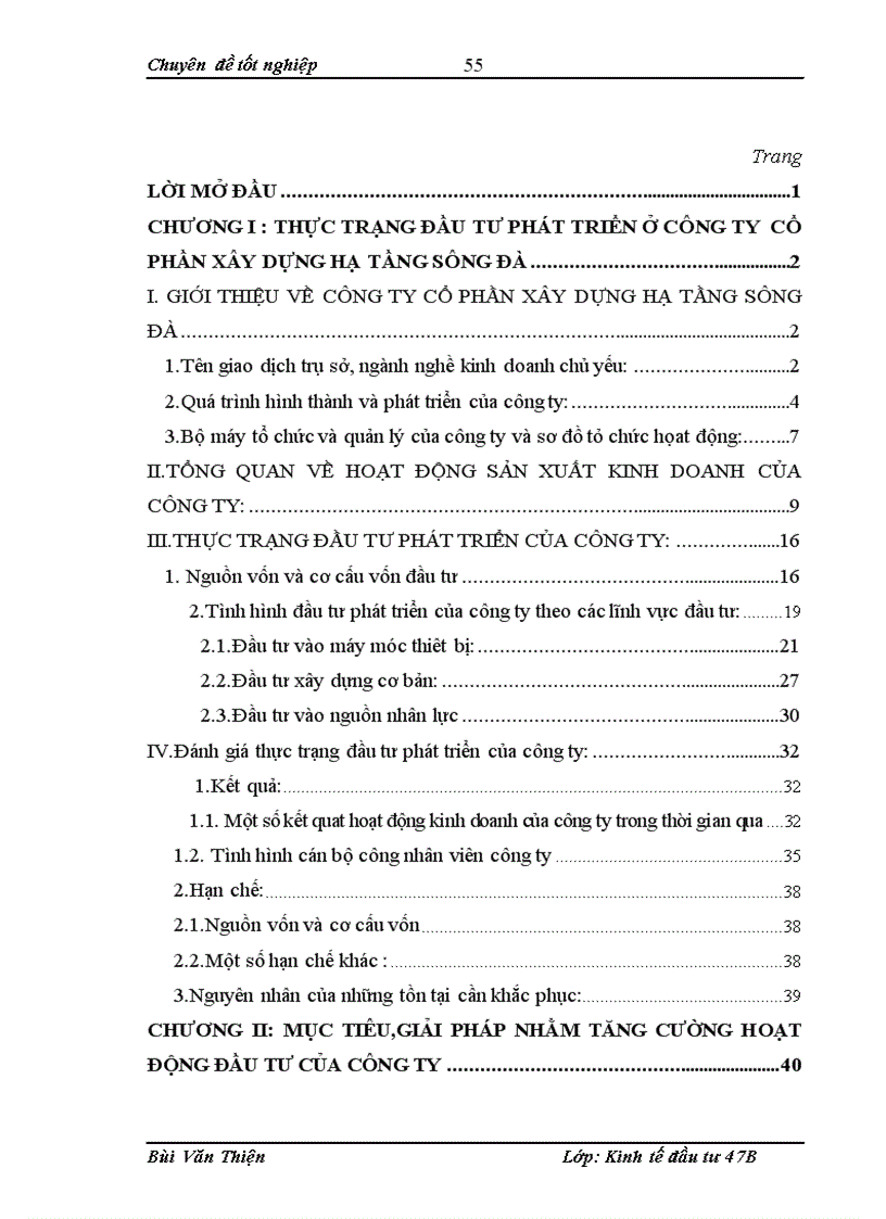 image for page Đầu tư phát triển tại công ty cổ phần xây dựng Sông Đà Thực trạng và giải pháp