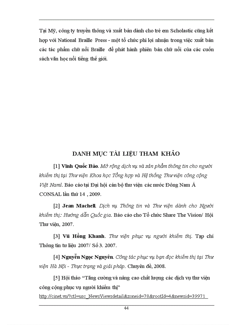 image for page Công tác phục vụ bạn đọc khiếm thị tại Thư viện Thành phố Hà Nội