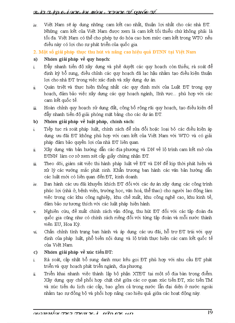 image for page Ảnh hưởng của các cam kết trong tổ chức thương mại quốc tế đến hoạt động đầu tư nước ngoài của việt nam và giải pháp