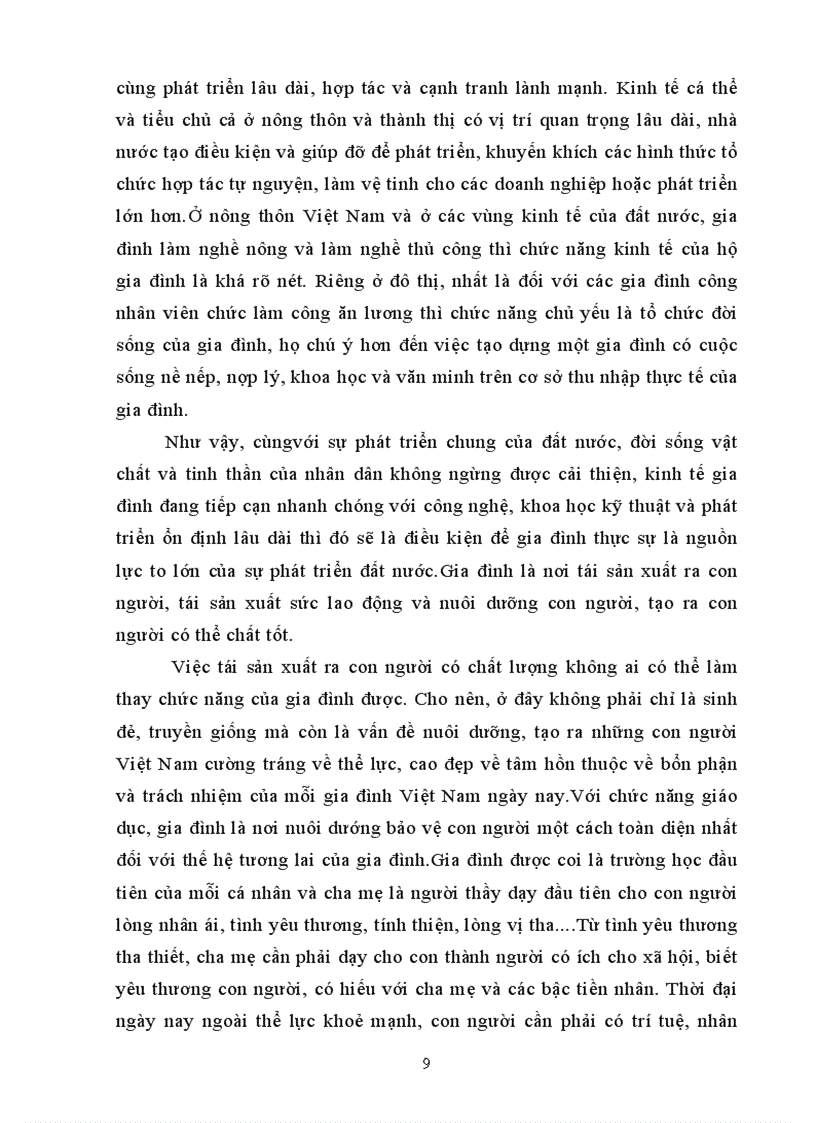 image for page Tiểu luận Một số vấn đề của gia đình Việt Nam hiện đại thực trạng và giải pháp