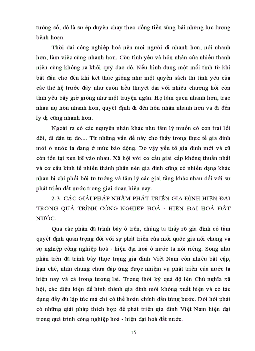 image for page Tiểu luận Một số vấn đề của gia đình Việt Nam hiện đại thực trạng và giải pháp