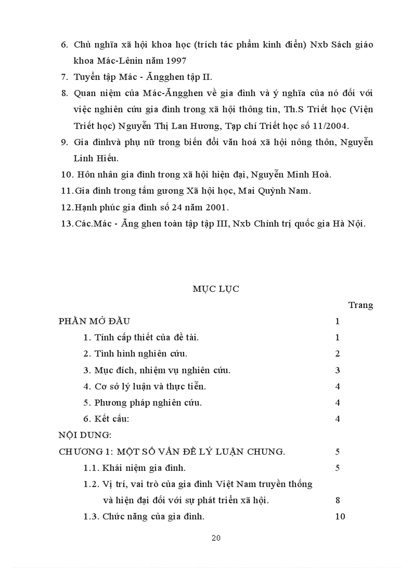 image for page Tiểu luận Một số vấn đề của gia đình Việt Nam hiện đại thực trạng và giải pháp