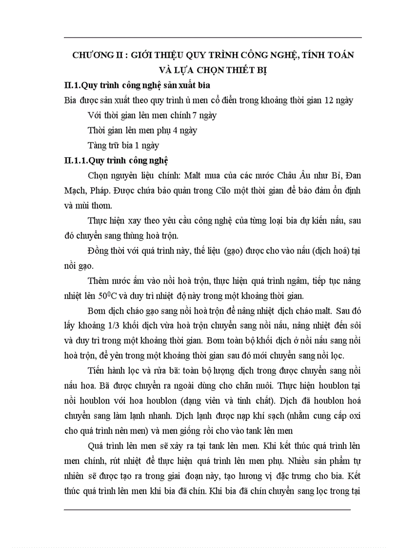 image for page Thiết kế hệ thống lạnh cho nhà máy bia công suất 50 triệu lít năm