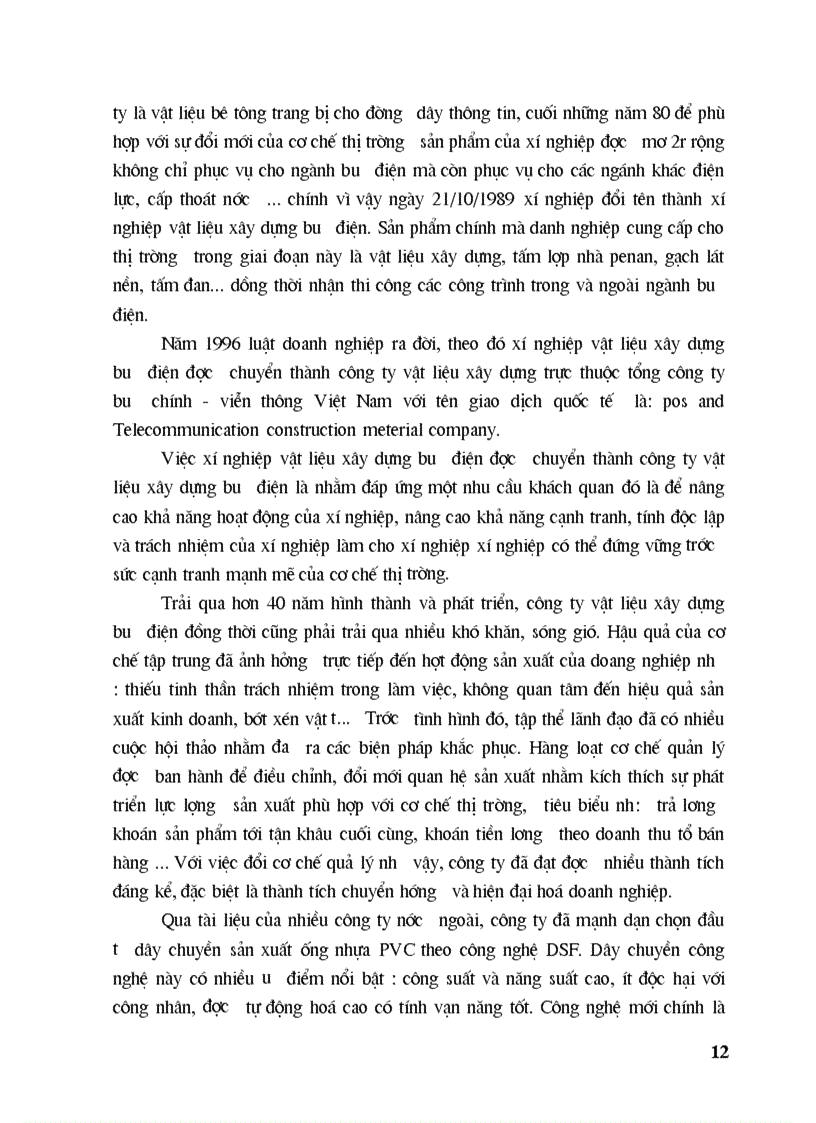 image for page Tăng cường công tác quản lý nguyên vật liệu tại cty Vật liệu XD Bưu Điện Hà Nội