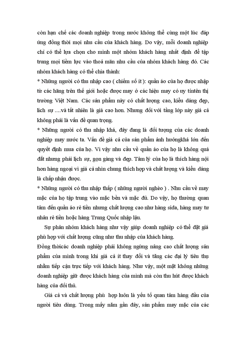 image for page Thực trạng biện pháp nhằm nâng cao khả năng cạnh tranh của các doanh nghiệp ngành may mặc