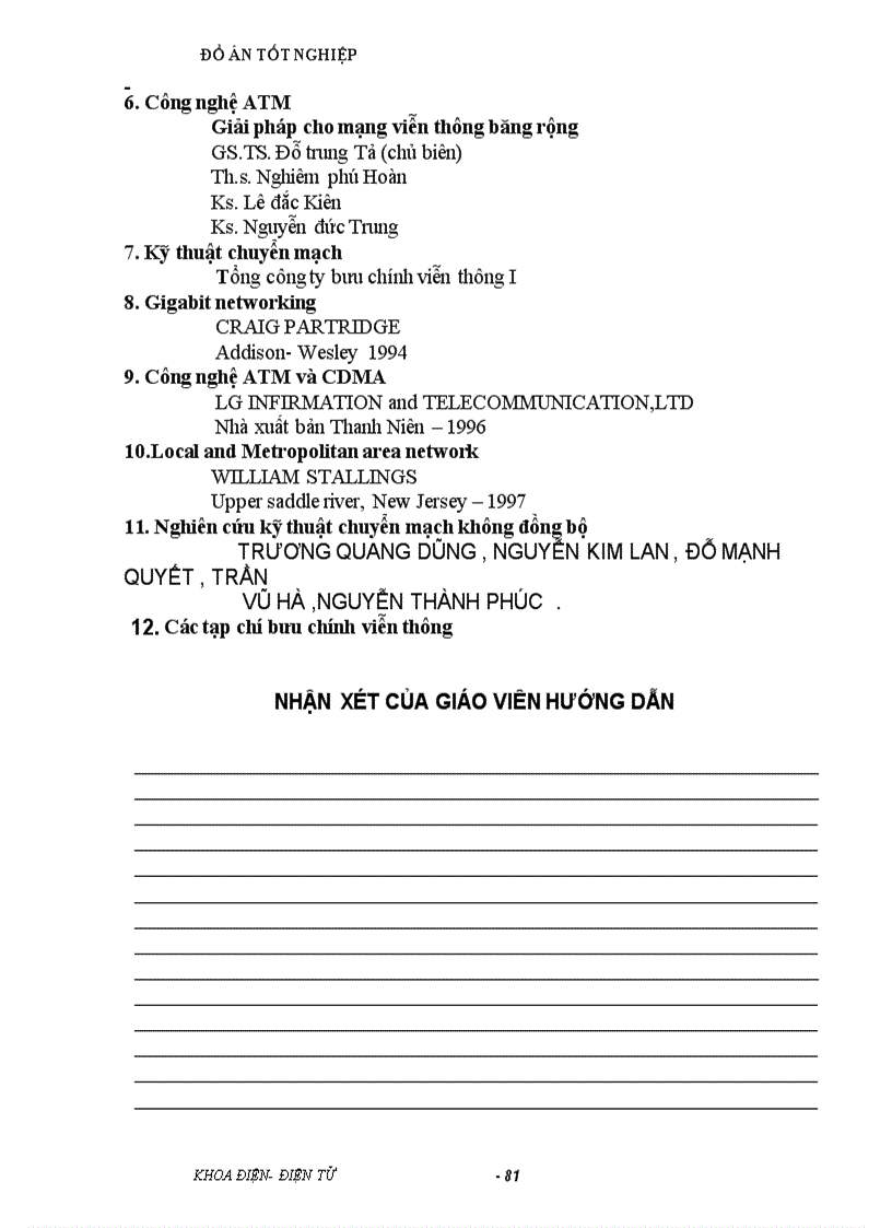 image for page Nghiên cứu hệ thống ATM và ứng dụng ATM trong mạng cục bộ ATM LAN