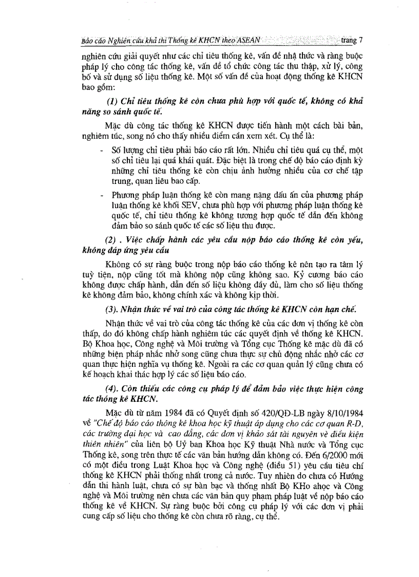 image for page Nghiên cứu khả thi xây dựng cơ sở dữ liệu tiêu chí thống kê khoa học và công nghệ theo yêu cầu của Asian
