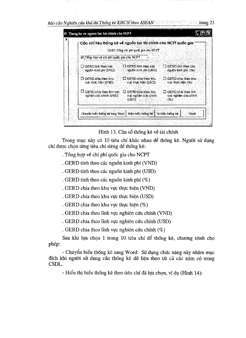 image for page Nghiên cứu khả thi xây dựng cơ sở dữ liệu tiêu chí thống kê khoa học và công nghệ theo yêu cầu của Asian