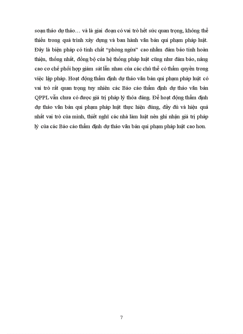 image for page Vai trò của hoạt động thẩm định dự thảo văn bản quy phạm pháp luật và giá trị pháp lí của Báo cáo thẩm định dự thảo văn bản qui phạm pháp luật