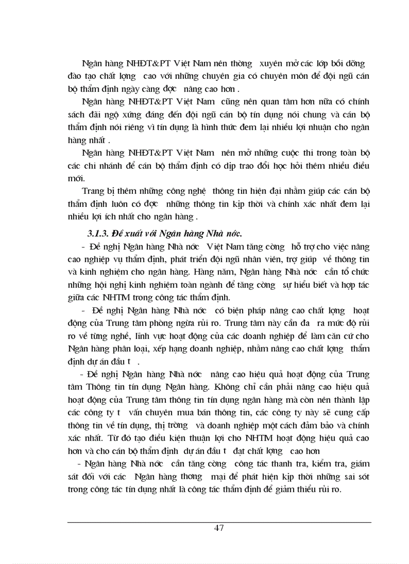 image for page Thẩm định dự án đầu tư nâng cao chất lượng công tác thẩm định dự án đầu tư tại NHĐT PT Hà Nội