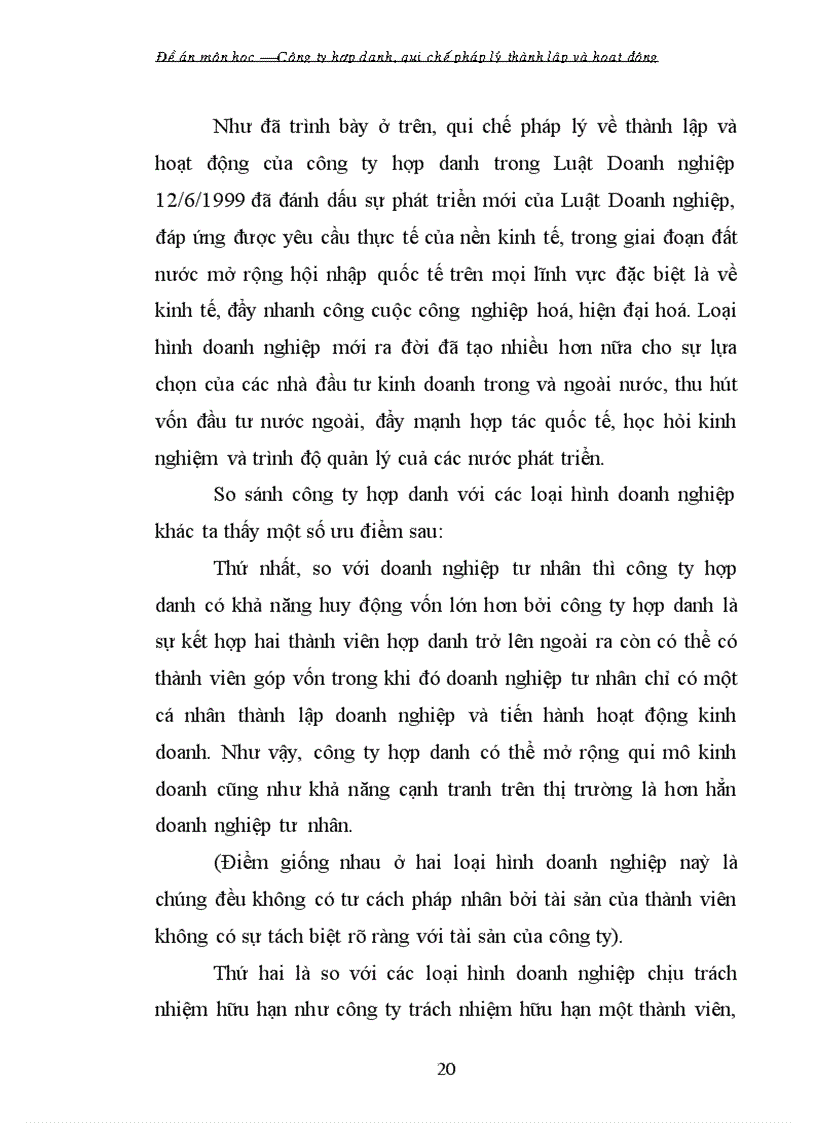 image for page Tiểu luận Công ty hợp danh quy chế pháp lý thành lập và hoạt động ở Việt Nam