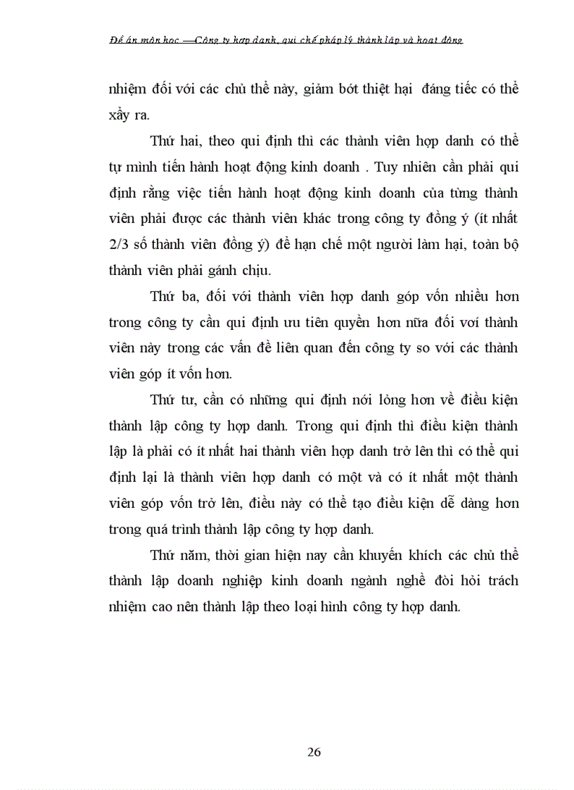image for page Tiểu luận Công ty hợp danh quy chế pháp lý thành lập và hoạt động ở Việt Nam