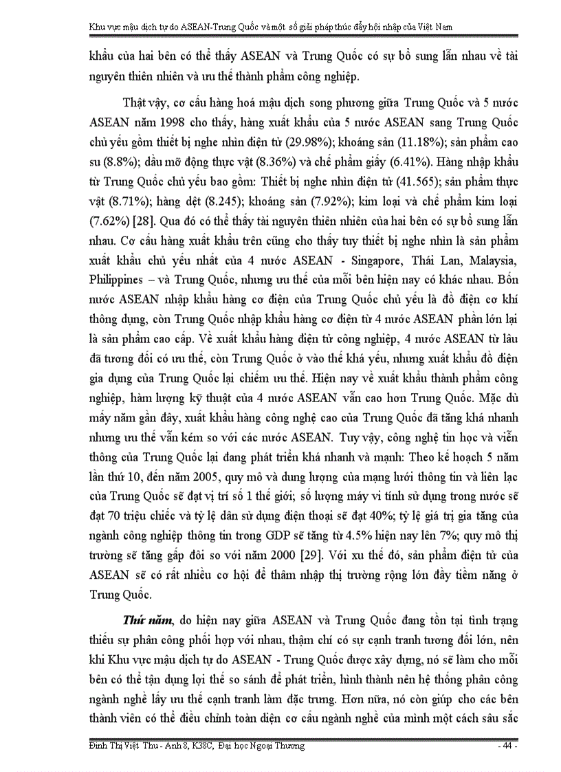 image for page Khu vực mậu dịch tự do ASEAN Trung Quốc và một số giải pháp thúc đẩy hội nhập của Việt Nam