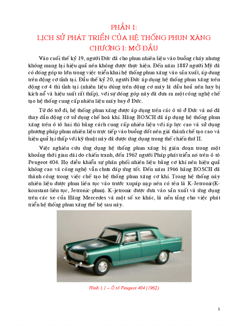 image for page Lịch sử phát triển của hệ thống phun xăng khai thác lắp đặt mô hình hệ thống phun xăng điện tử trên động cơ 4s fee