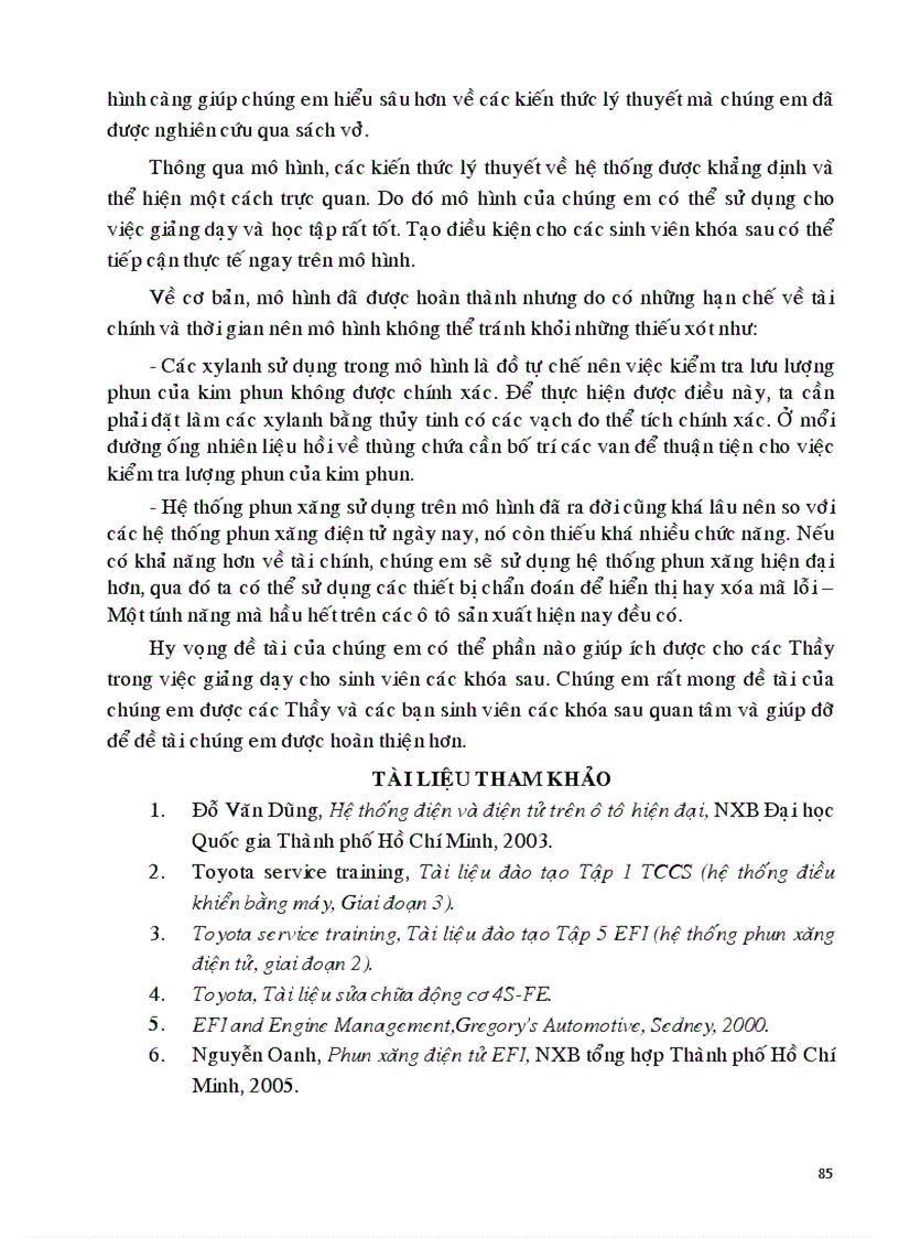 image for page Lịch sử phát triển của hệ thống phun xăng khai thác lắp đặt mô hình hệ thống phun xăng điện tử trên động cơ 4s fee