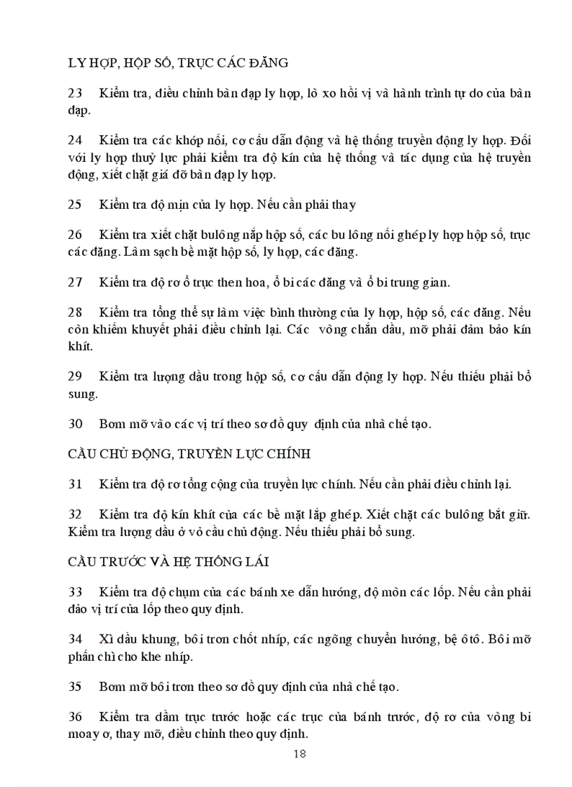 image for page Quy trinh bảo dưỡng sửa chữa oto con 4 7 chỗ