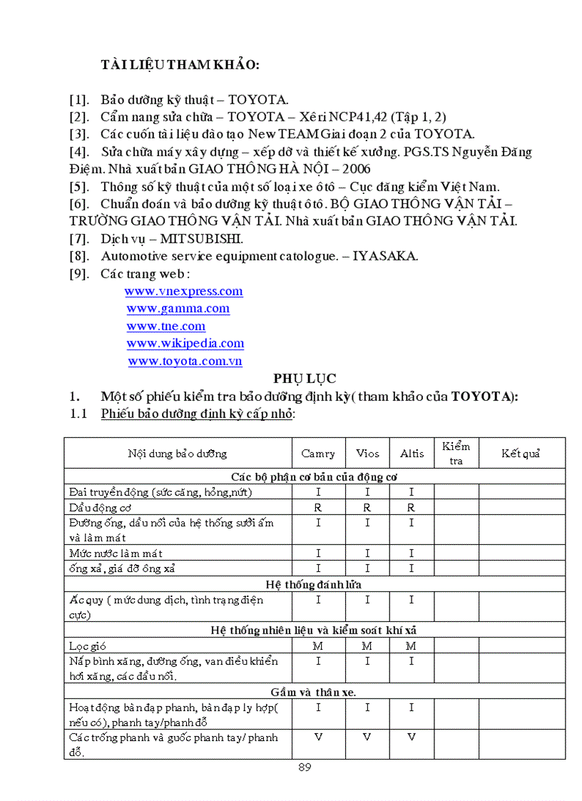 image for page Quy trinh bảo dưỡng sửa chữa oto con 4 7 chỗ