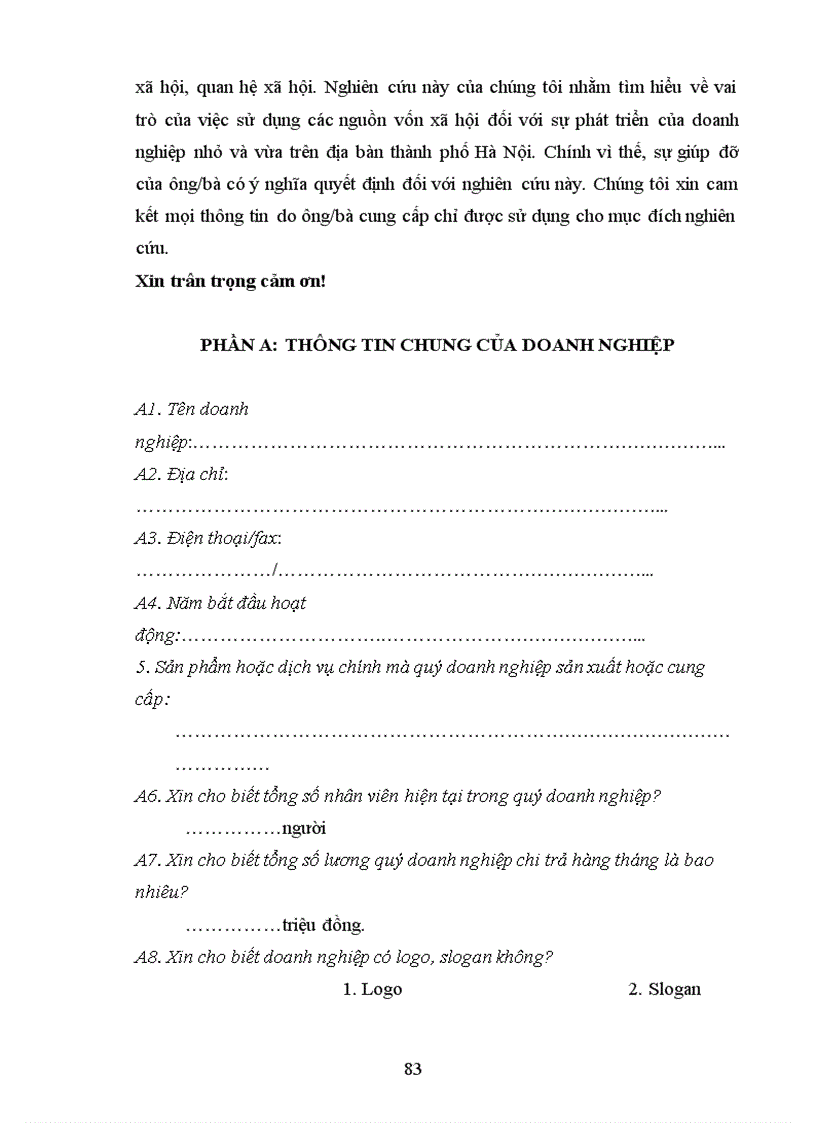 image for page Vai trò của việc sử dụng vốn xã hội trong các doanh nghiệp nhỏ và vừa trên địa bàn thành phố Hà Nội