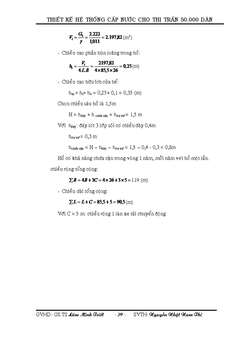 image for page Thiết kế hệ thống cấp nước cho thị trấn 50 000 dân thuyết minh