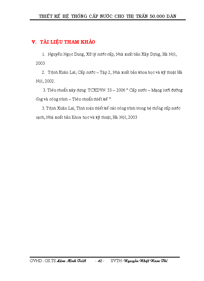 image for page Thiết kế hệ thống cấp nước cho thị trấn 50 000 dân thuyết minh