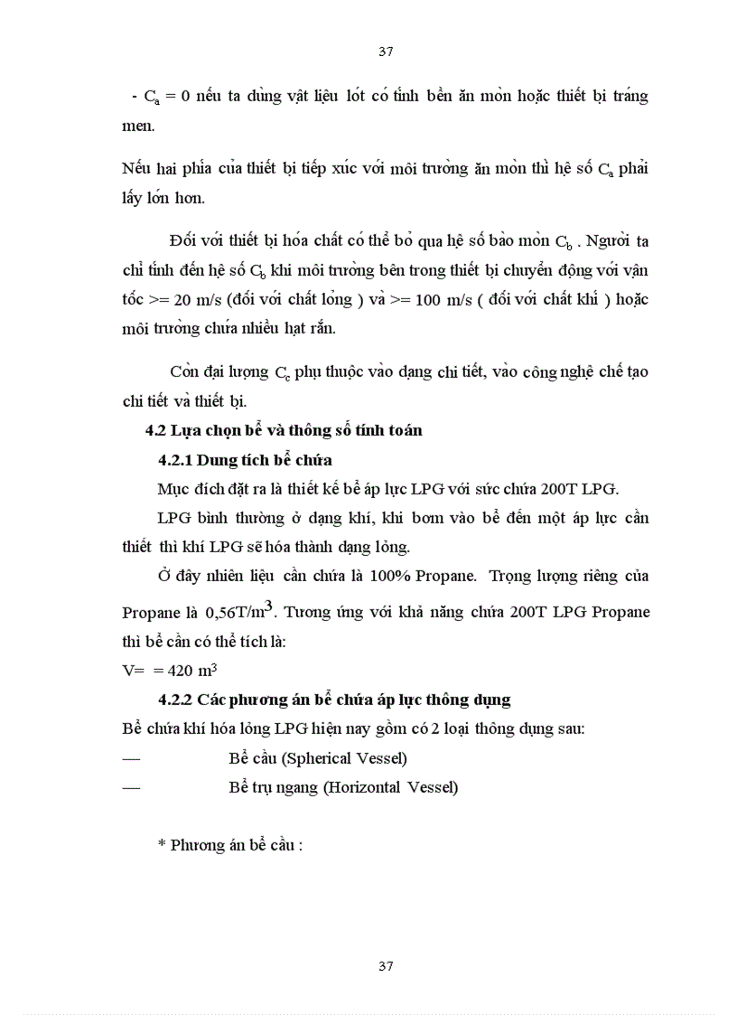 image for page Đồ án Tìm hiểu và tính toán thiết kế bồn chứa LPG dung tích 420 m3