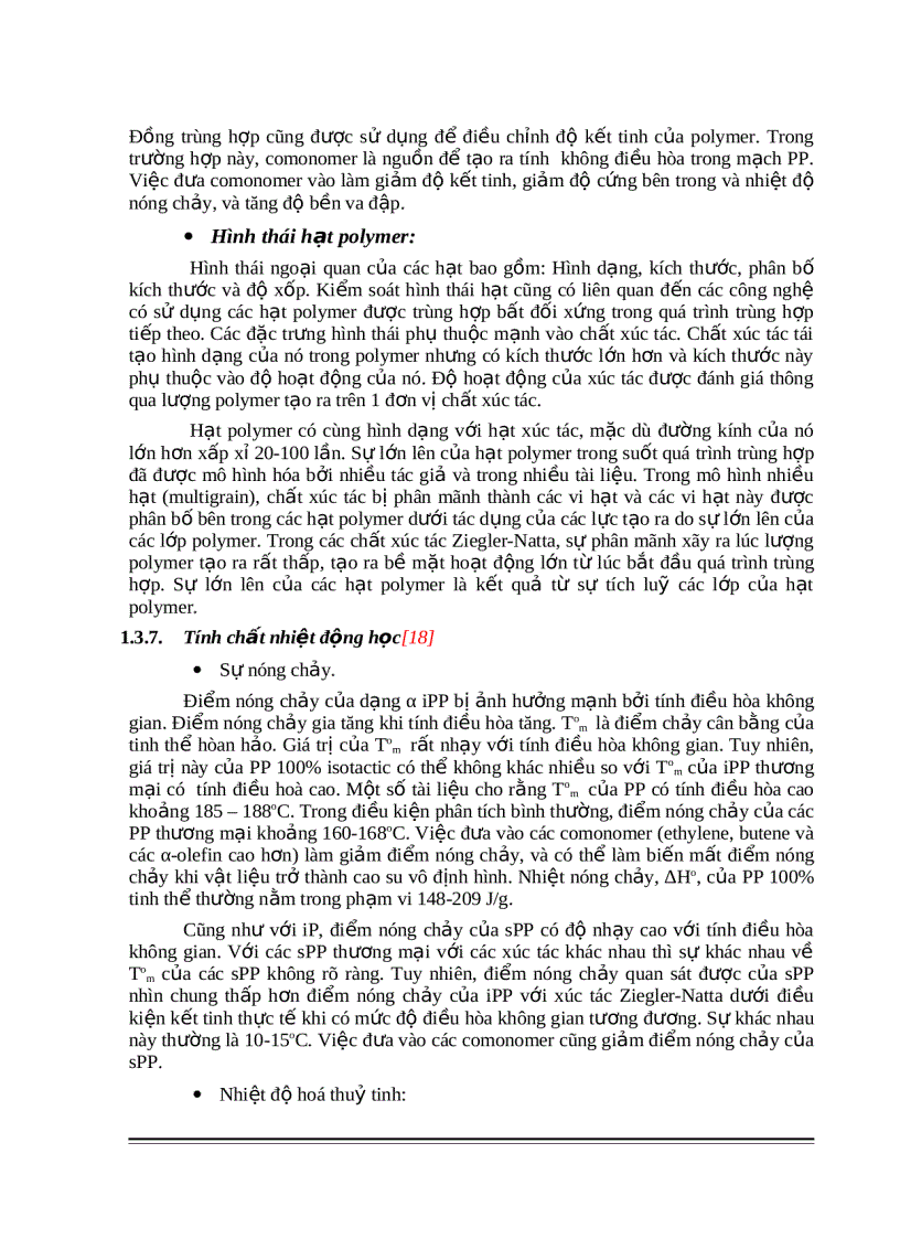 image for page Công nghệ sản xuất Polypropylen Mô phỏng động quá trình bằng Phần mềm HYSYS