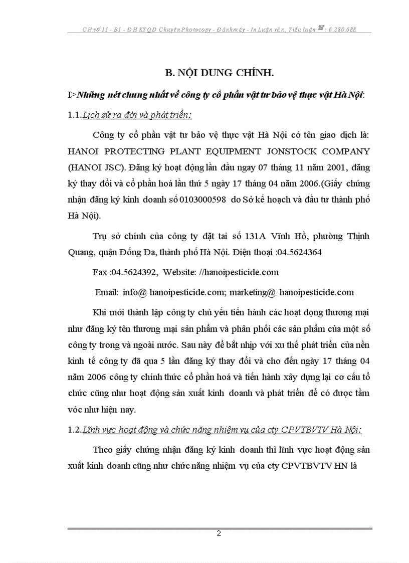 image for page Báo cáo thực tập tại công ty cổ phần vật tư bảo vệ thực vật Hà Nội