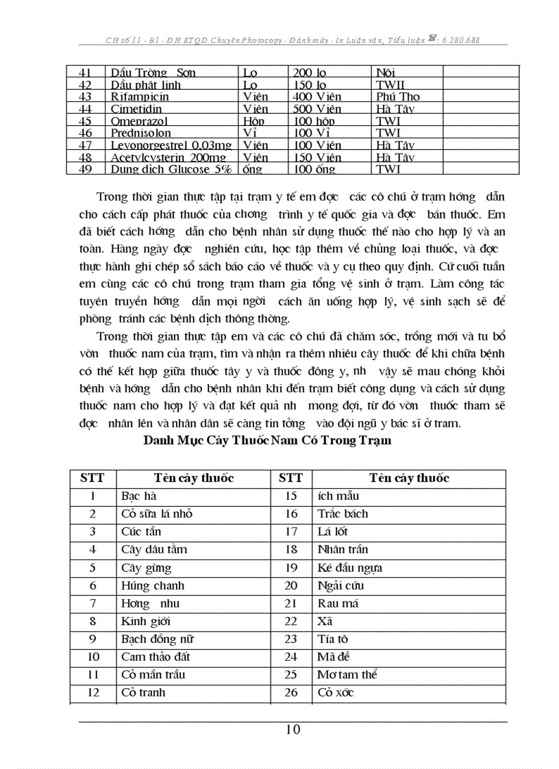 image for page Báo cáo thực tập tại Trạm y tế xã Hợp Thành