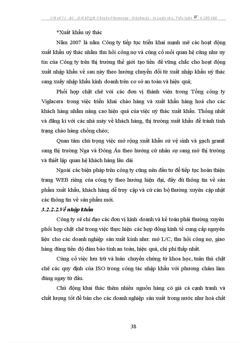 image for page Báo cáo thực tập tại Công ty cổ phần xuất nhập khẩu Viglacera