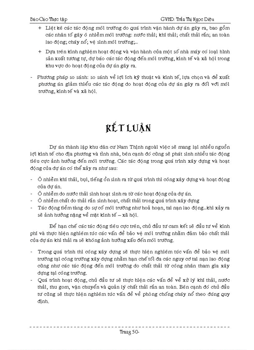 image for page Đánh giá tác động môi trường khu dân cư Nam Thịnh An Bình Dĩ An Bình Dương