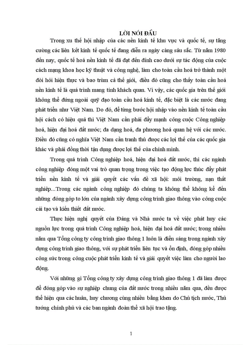 image for page Báo cáo thực tập tại Tổng công ty xây dựng công trình giao thông