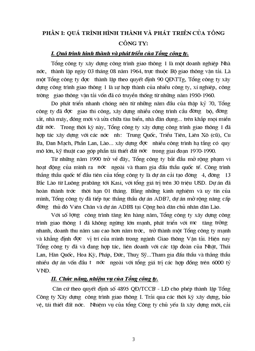 image for page Báo cáo thực tập tại Tổng công ty xây dựng công trình giao thông