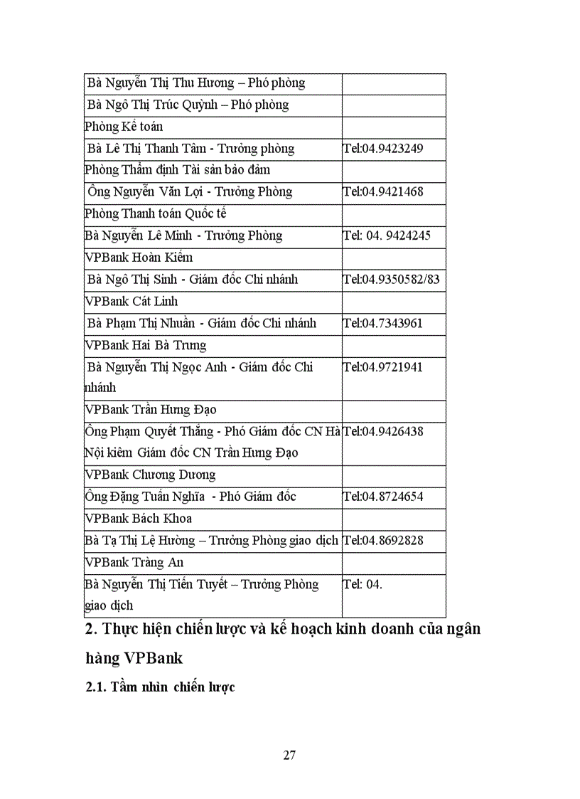 image for page Báo cáo thực tập tại Ngân hàng VPBank