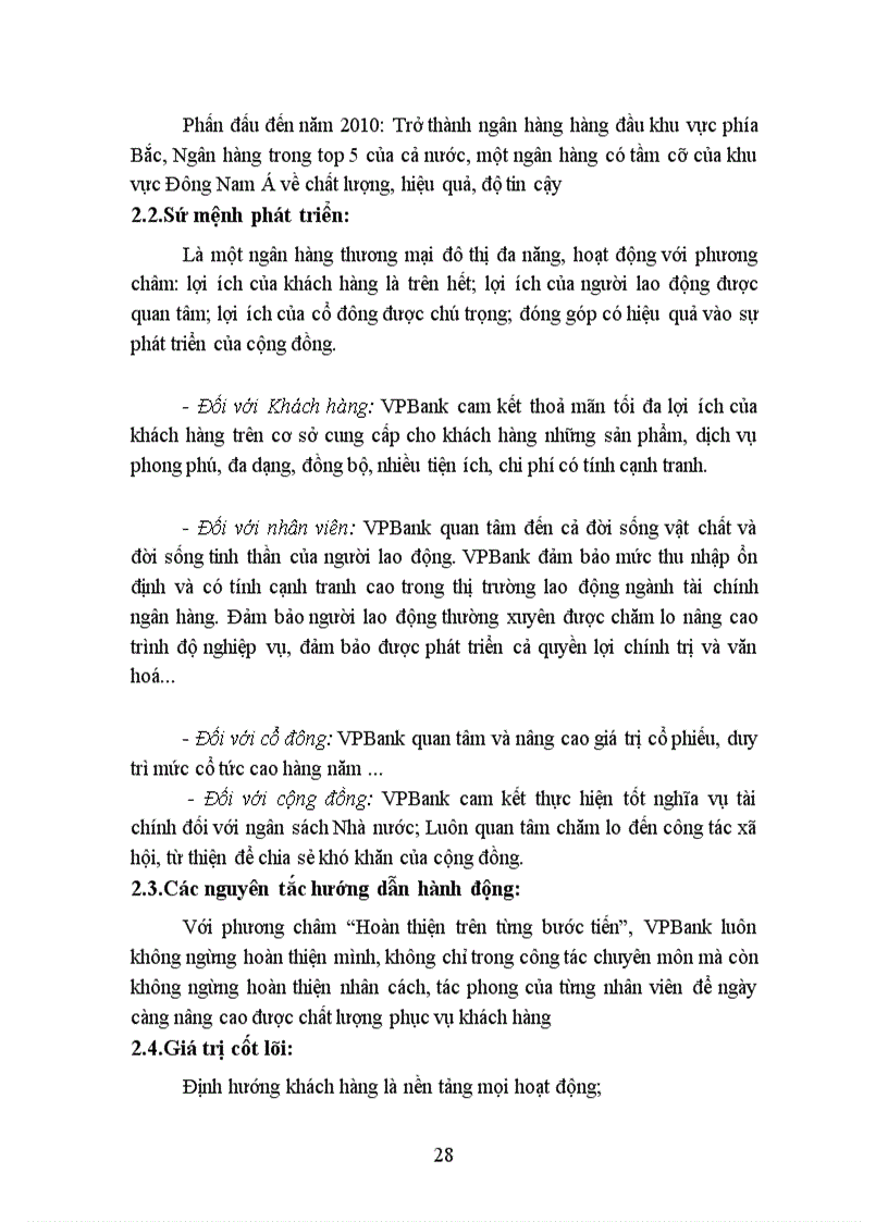 image for page Báo cáo thực tập tại Ngân hàng VPBank