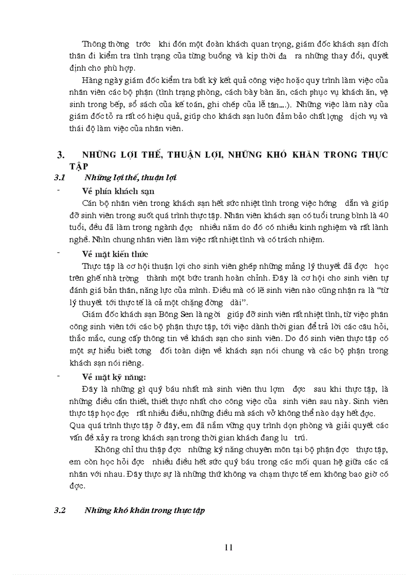 image for page Báo cáo thực tập tại Khách sạn Bông Sen