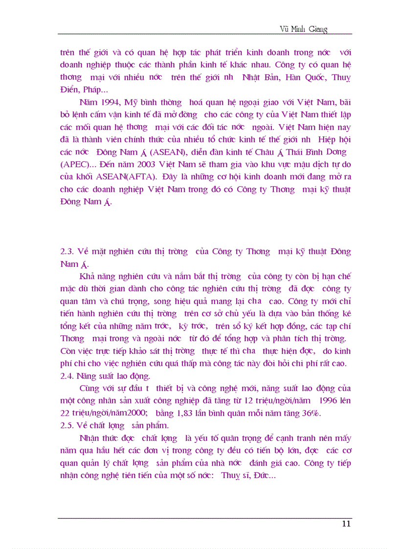 image for page Báo cáo thực tập tại Công ty thương mại kỹ thuật đông nam á