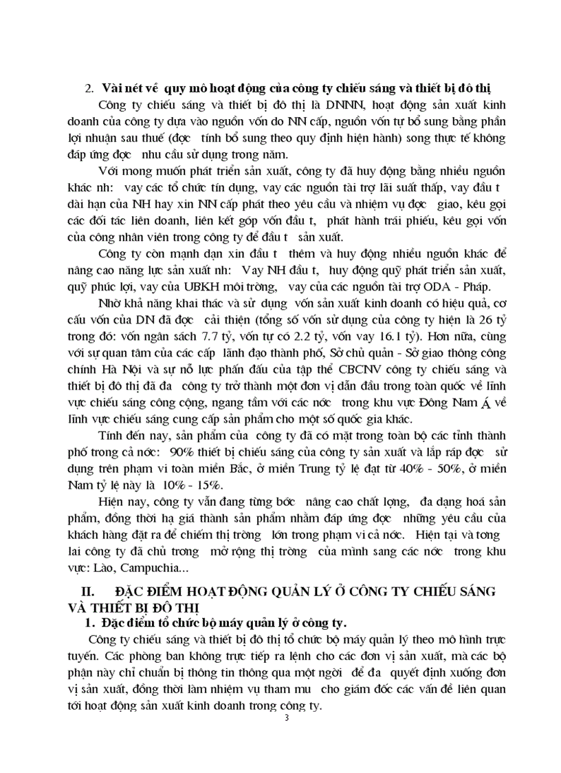 image for page Báo cáo thực tập tại Công ty chiếu sáng và thiết bị đô thị